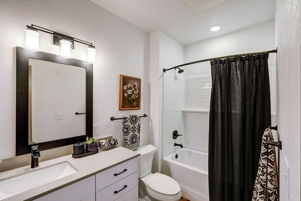 bathroom at The Granary Apartments