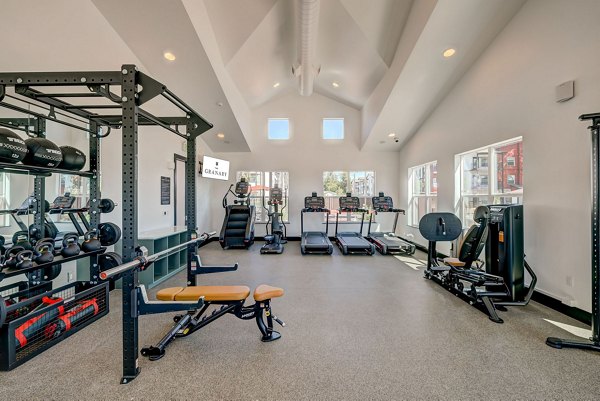 fitness center at The Granary Apartments