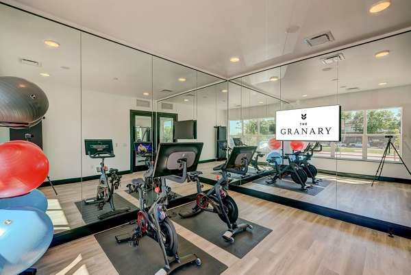 fitness center at The Granary Apartments