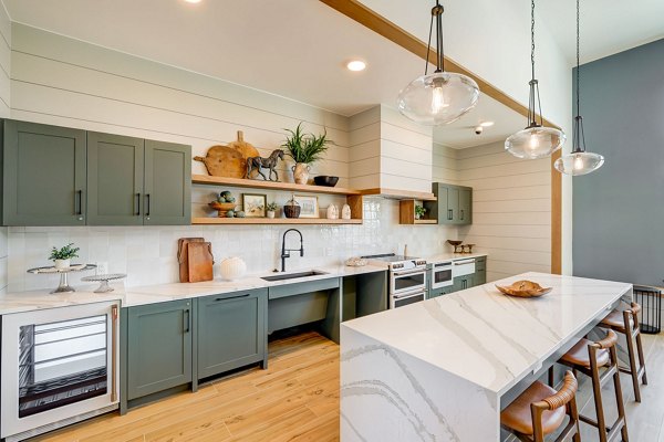 kitchen at The Granary Apartments