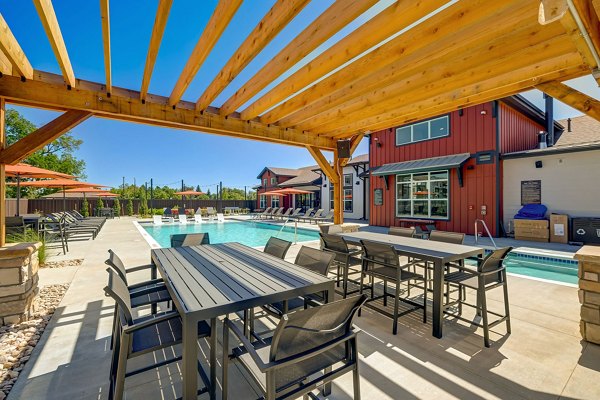 patio at The Granary Apartments