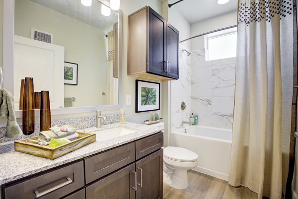 bathroom at Sendero Trace Apartments 