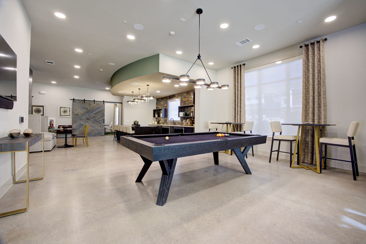 Game room at Sendero Trace