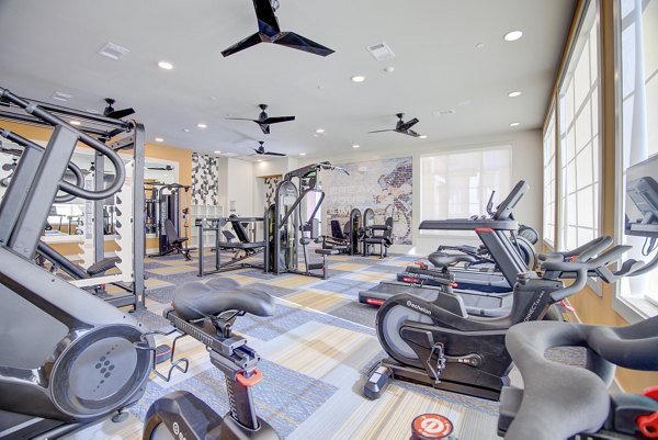 fitness center at Sendero Trace Apartments 