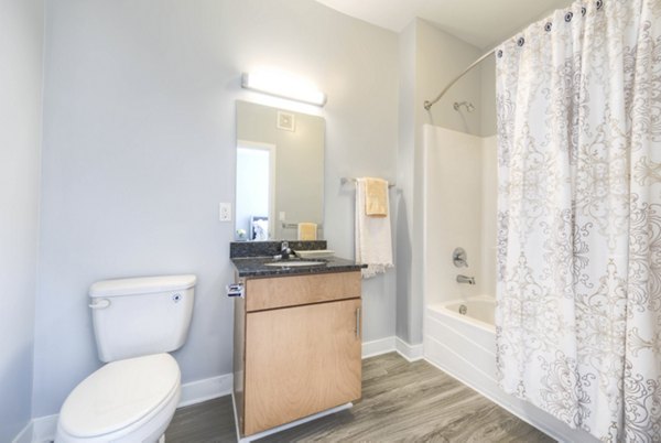bathroom at Clubhouse Apartments