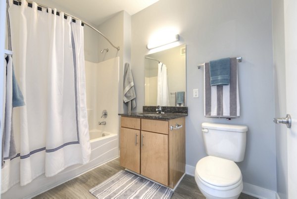bathroom at Clubhouse Apartments