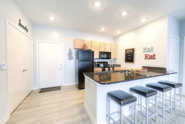 kitchen at Clubhouse Apartments