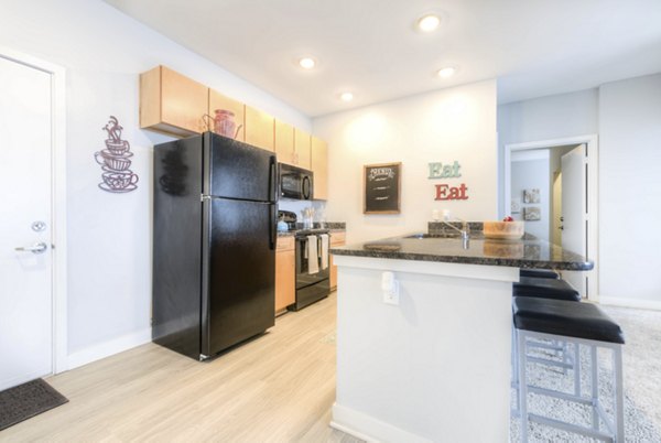 kitchen at Clubhouse Apartments