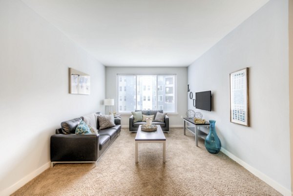 living room at Clubhouse Apartments