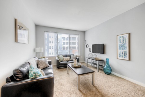 living room at Clubhouse Apartments