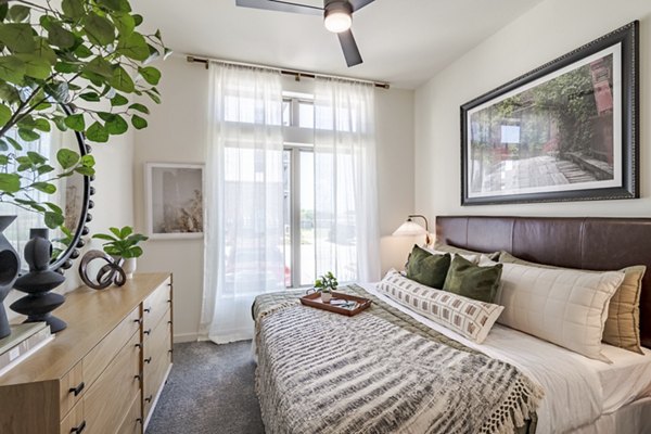 bedroom at Marlowe Denton Apartments 