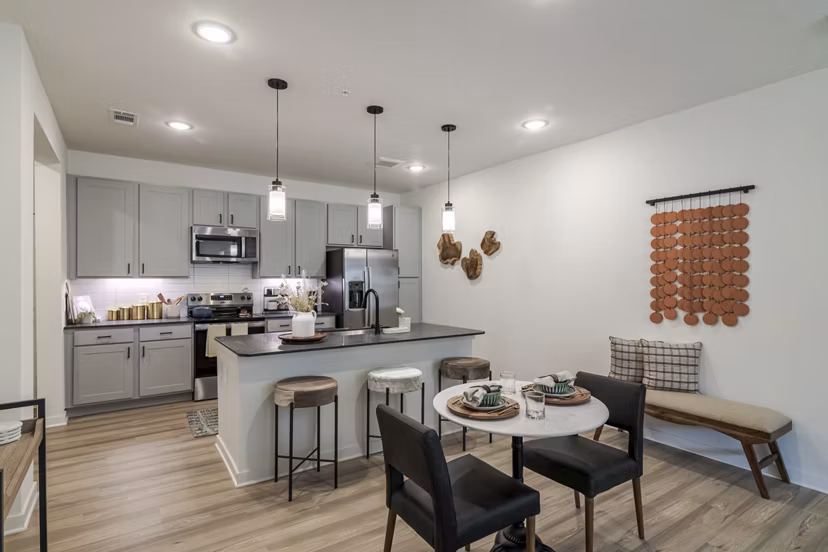 kitchen at Marlowe Denton Apartments 