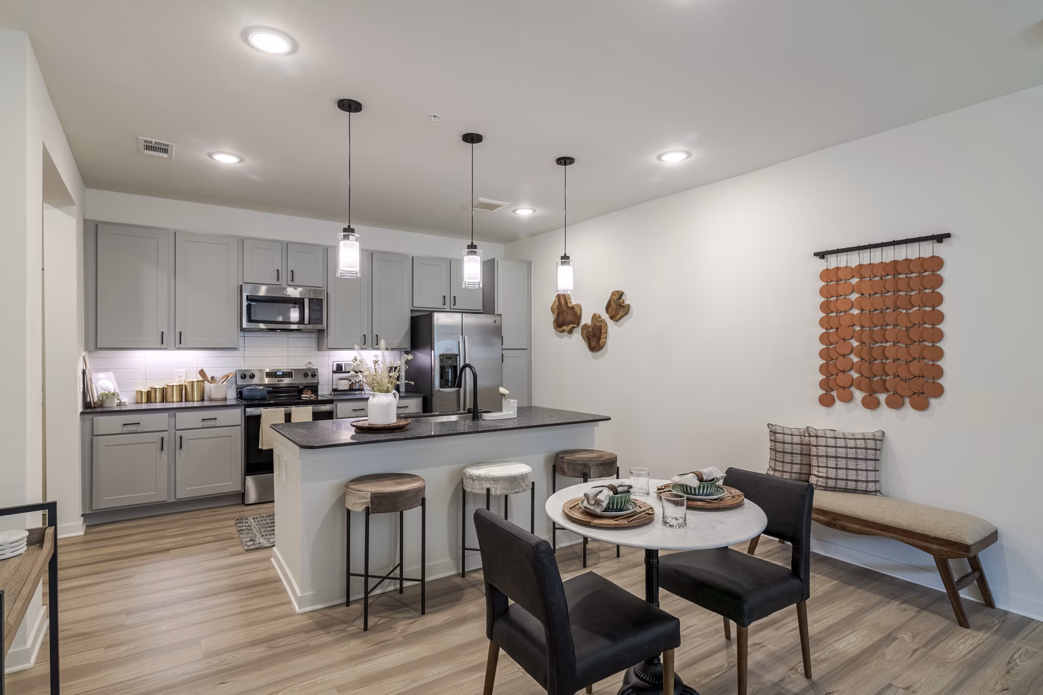 kitchen at Marlowe Denton Apartments 
