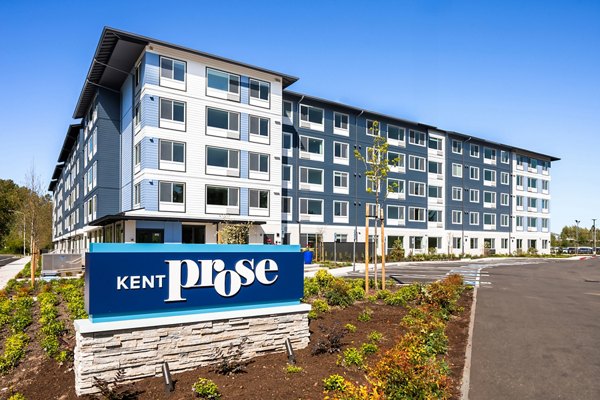 exterior at Prose Kent Station Apartments