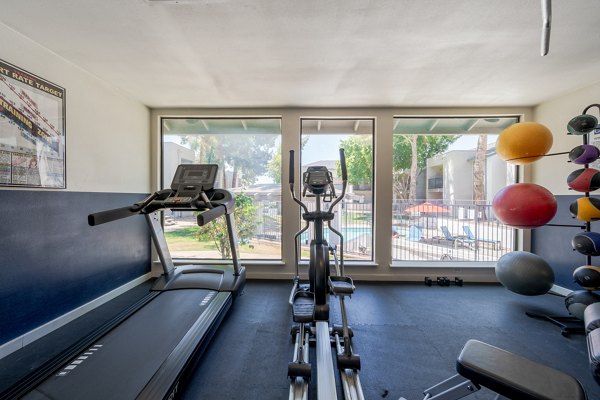 fitness center at Connect on Union Apartments