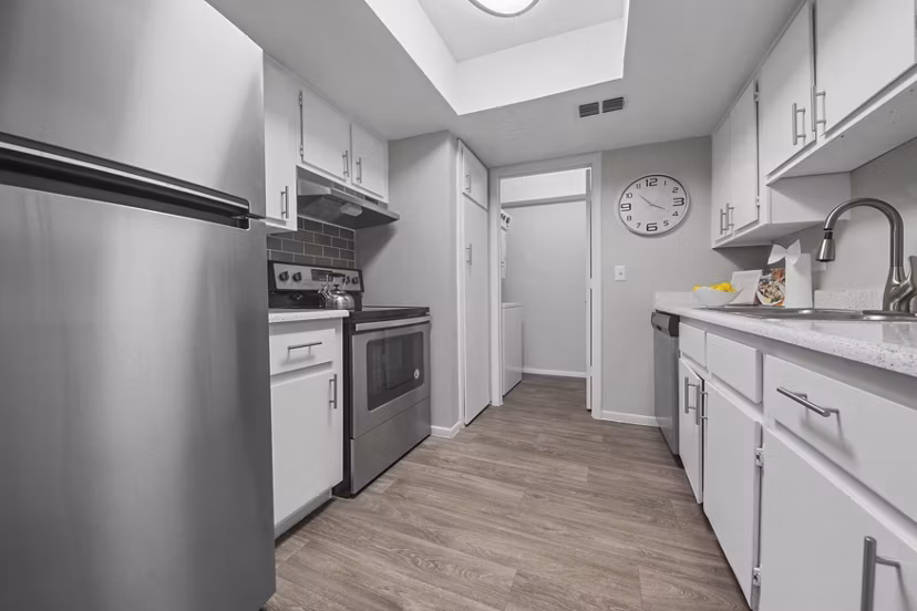 kitchen at Connect on Union Apartments