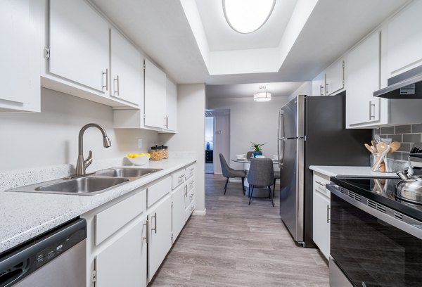 kitchen at Connect on Union Apartments