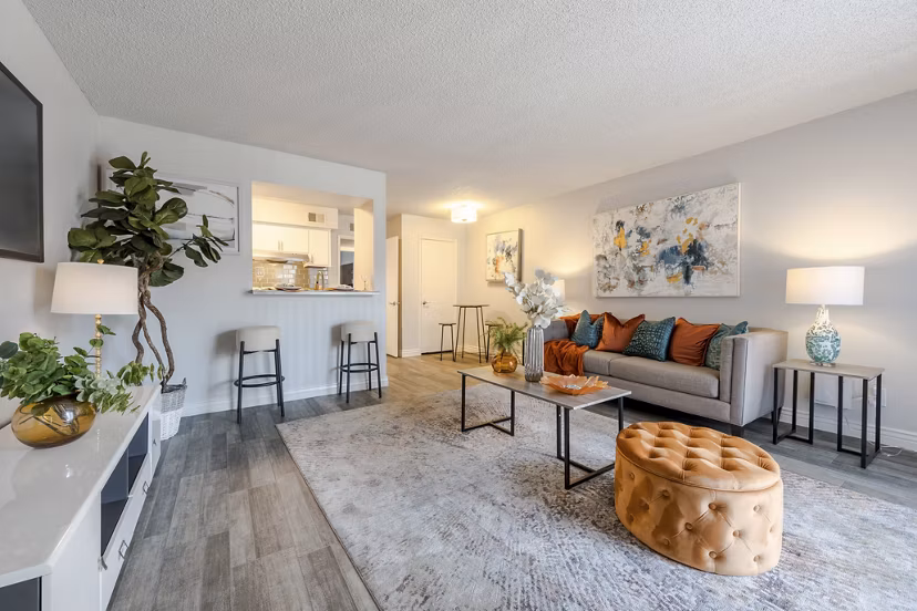 living room at Sierra Pines Apartments