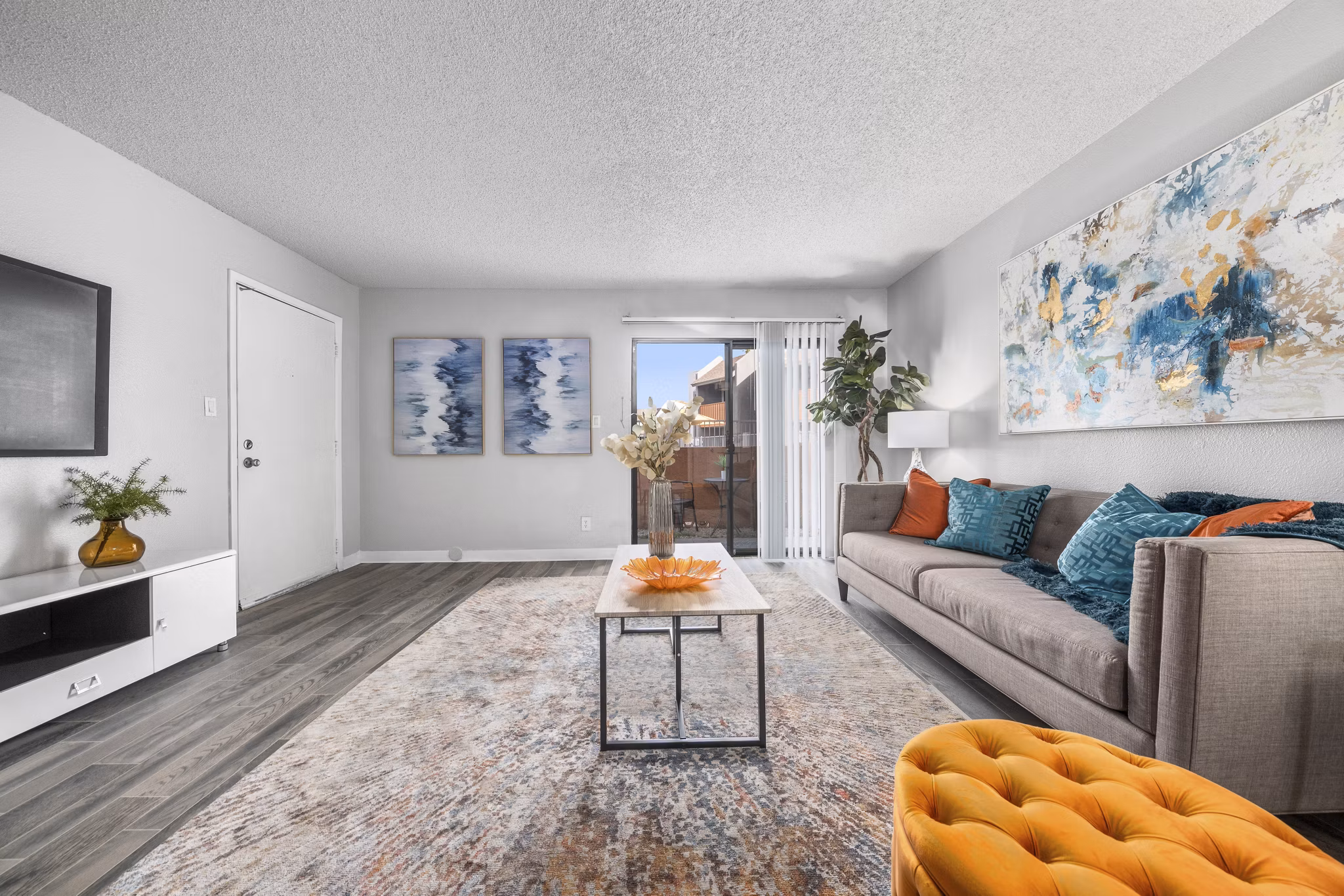 living room at Sierra Pines Apartments