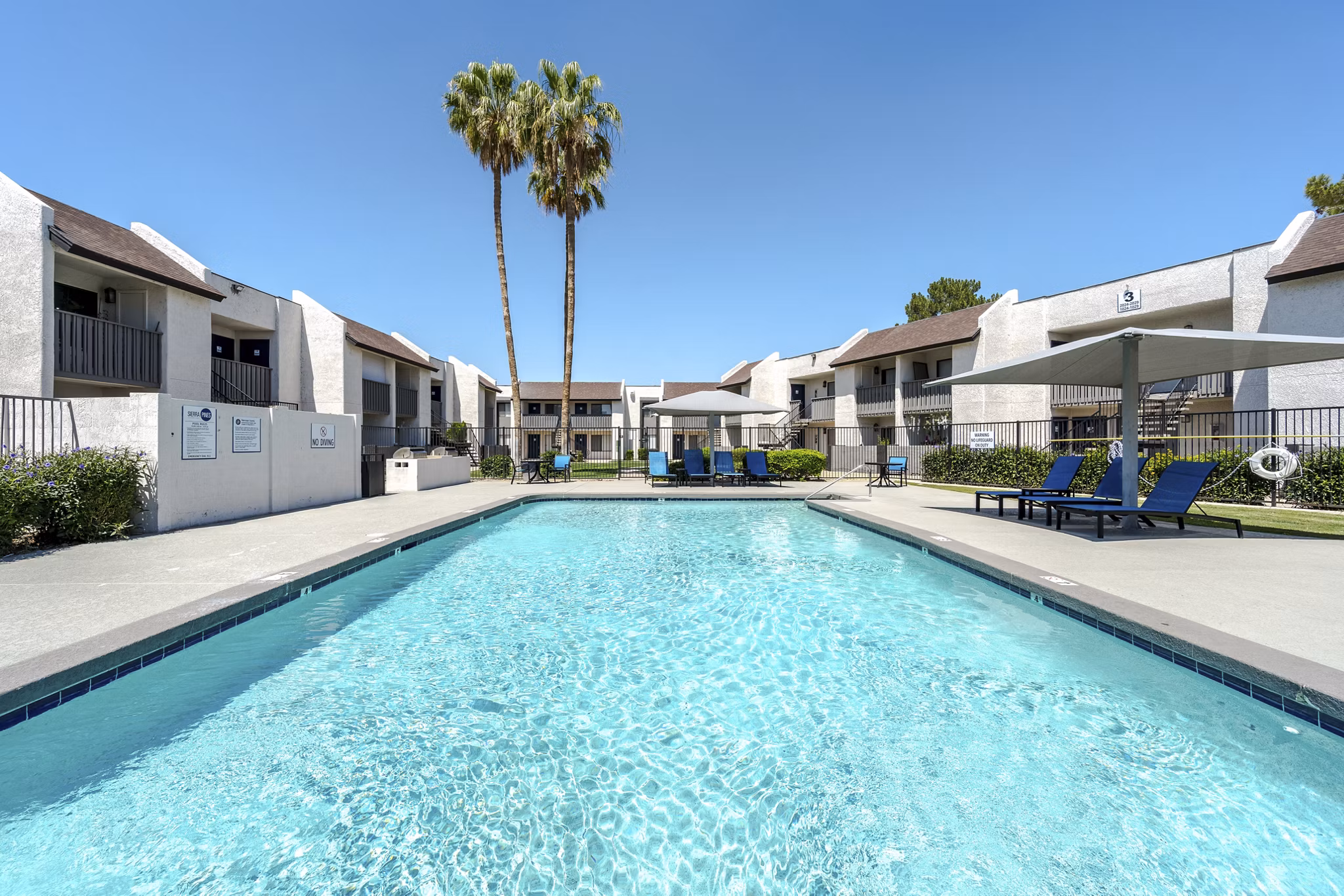pool at Sierra Pines Apartments 