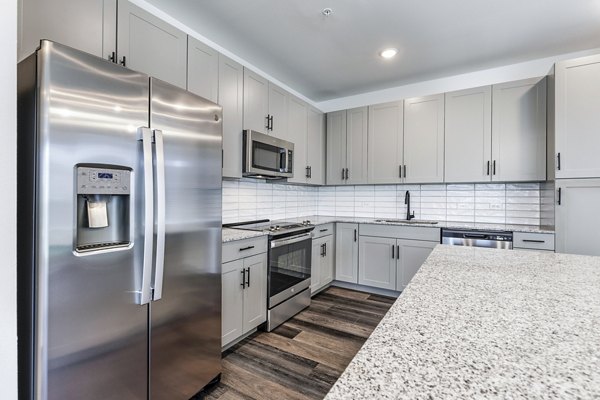 kitchen at Oak House Apartments