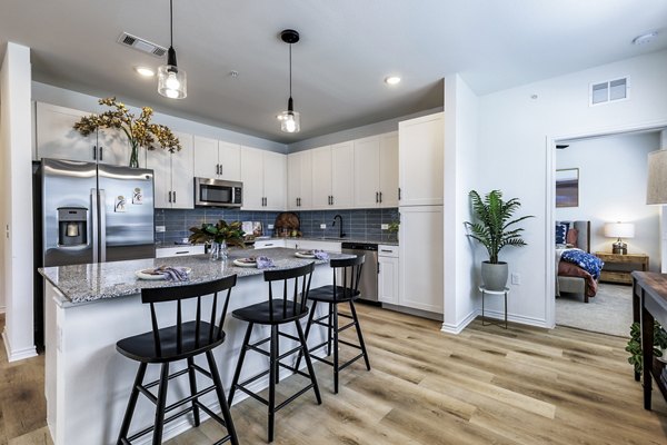 kitchen at Oak House Apartments