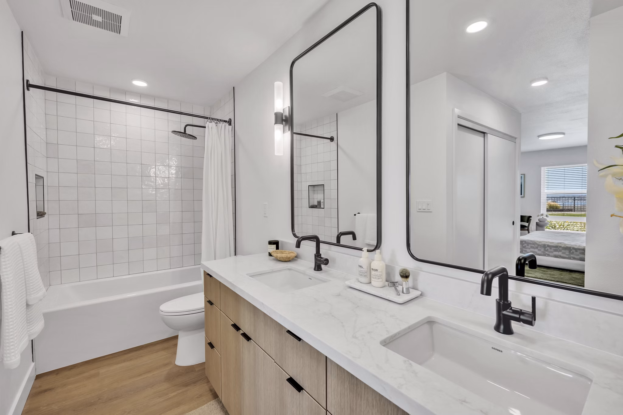 Bathroom at Park Newport Apartments