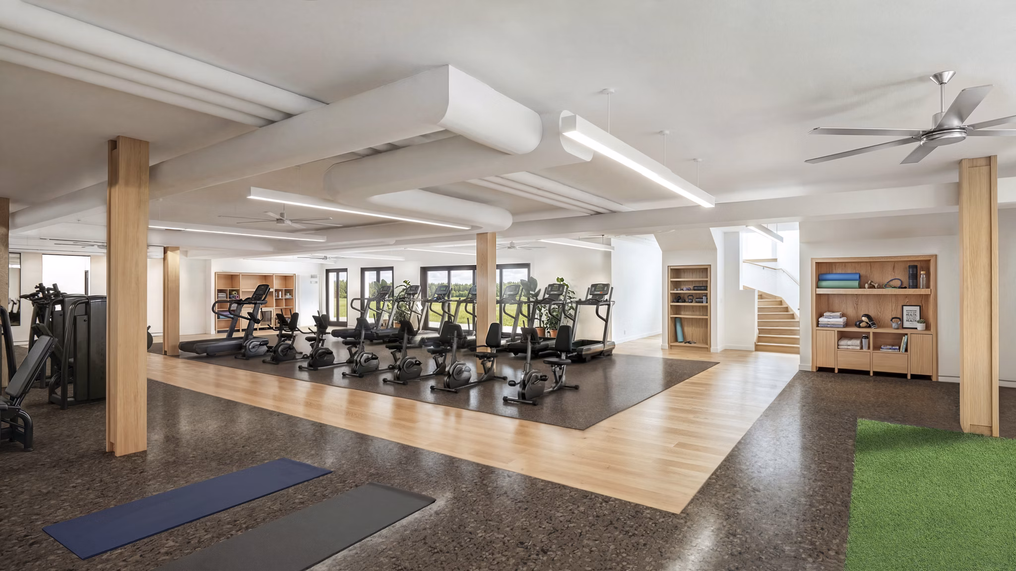 Fitness Center at Park Newport Apartments
