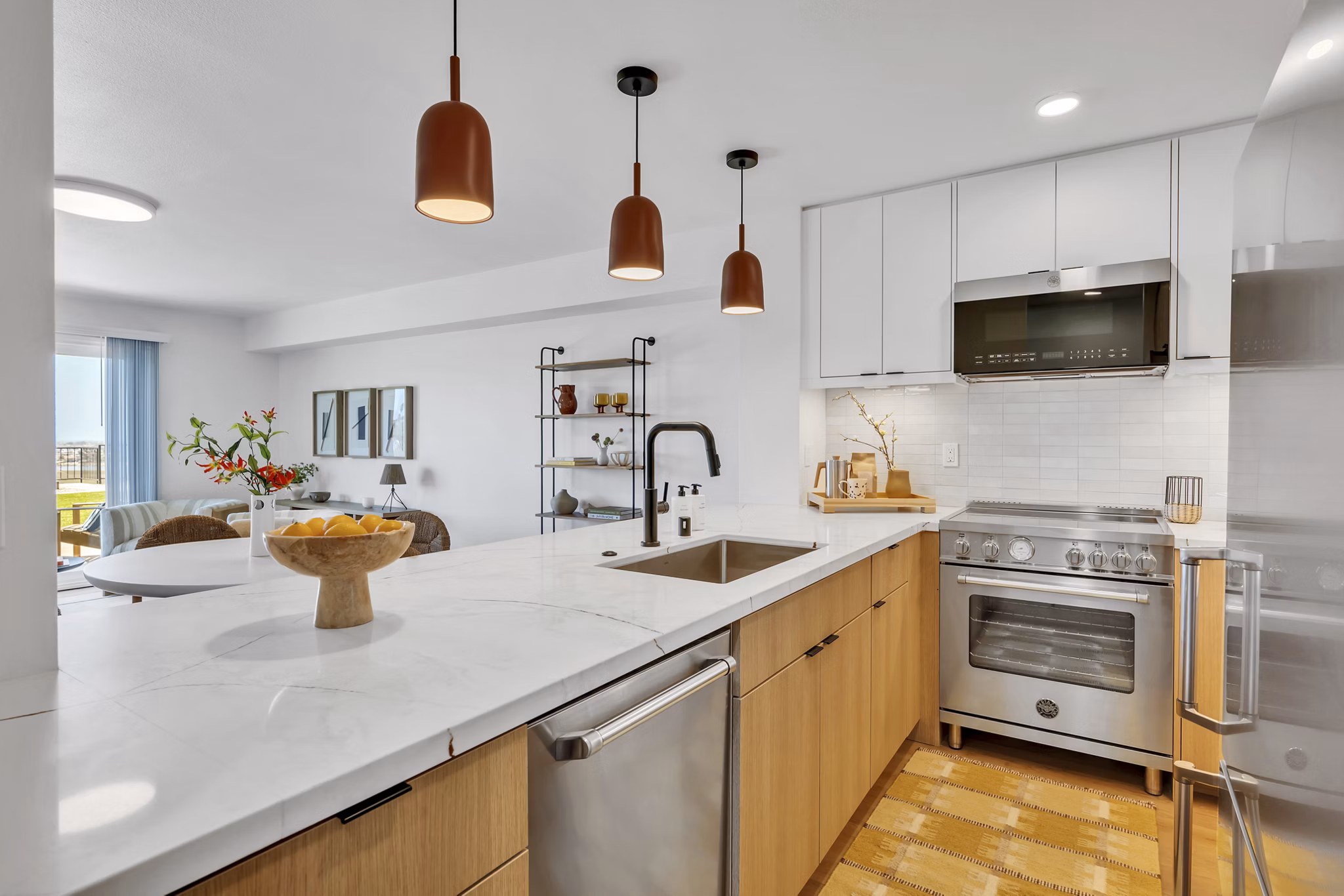 Kitchen at Park Newport Apartments