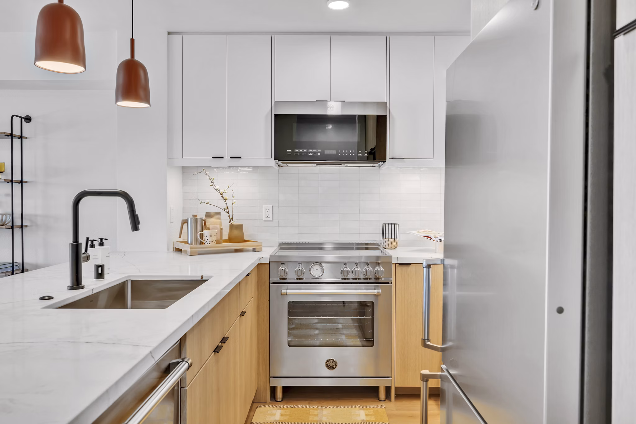 Kitchen at Park Newport Apartments