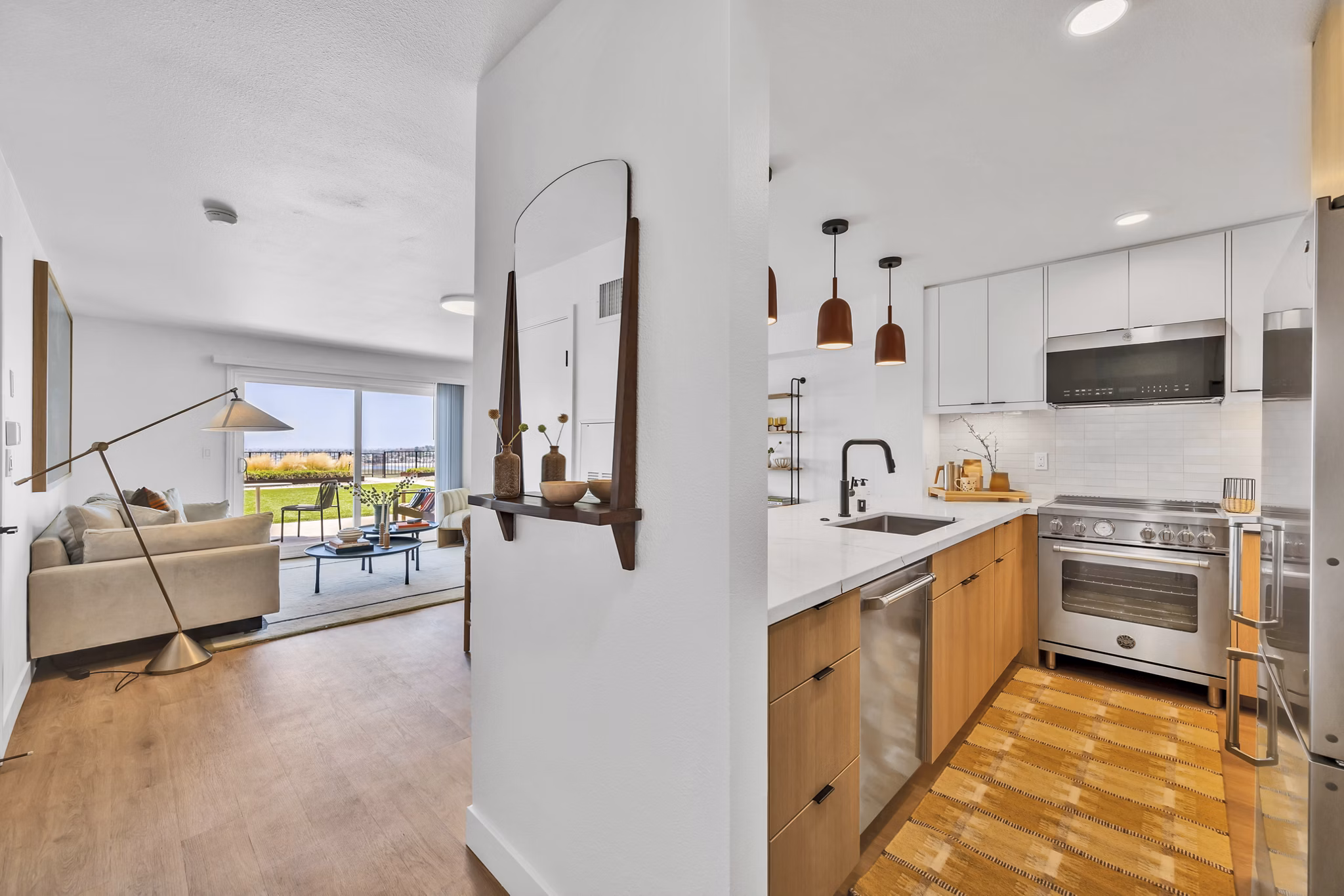 Kitchen at Park Newport Apartments