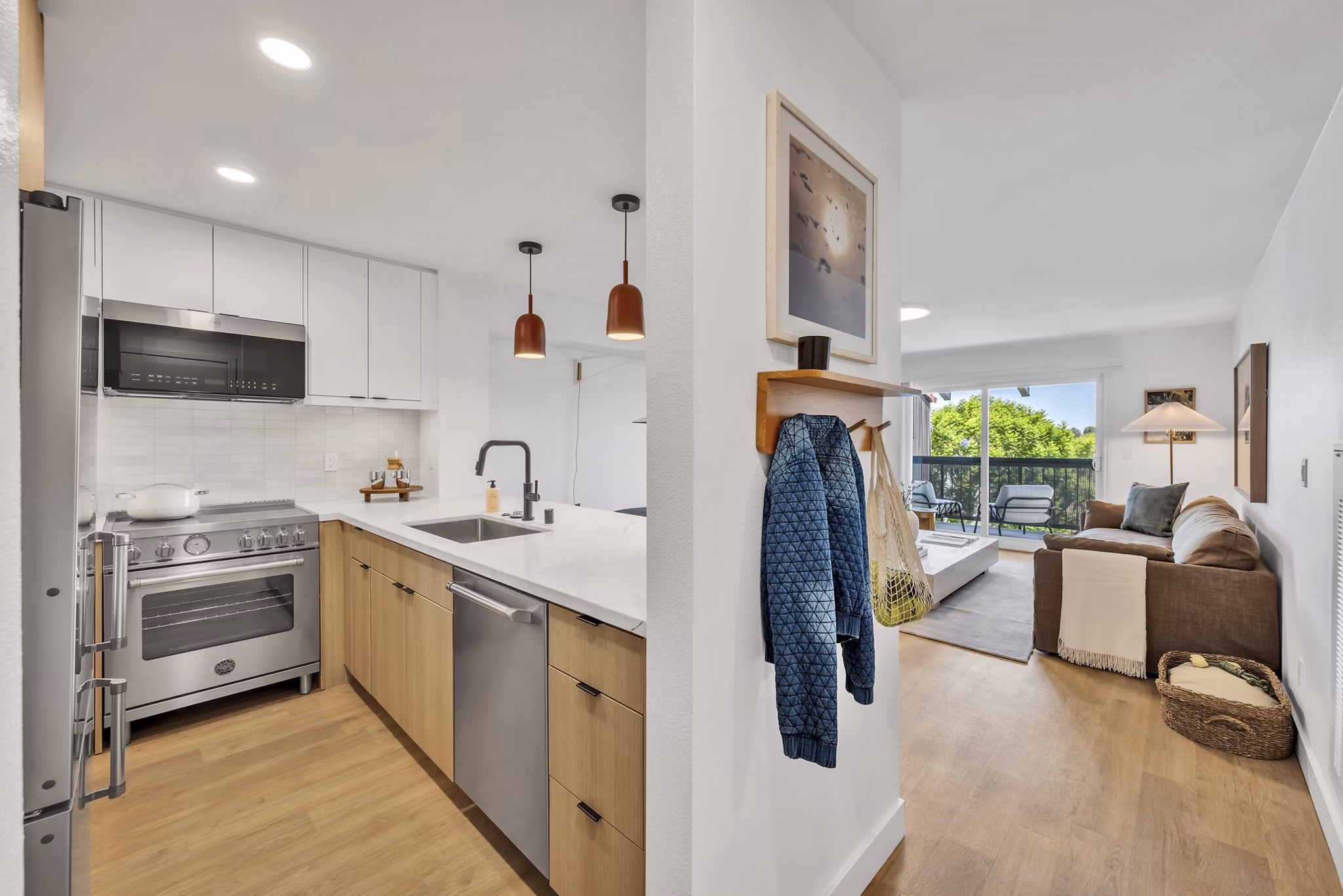 Kitchen at Park Newport Apartments