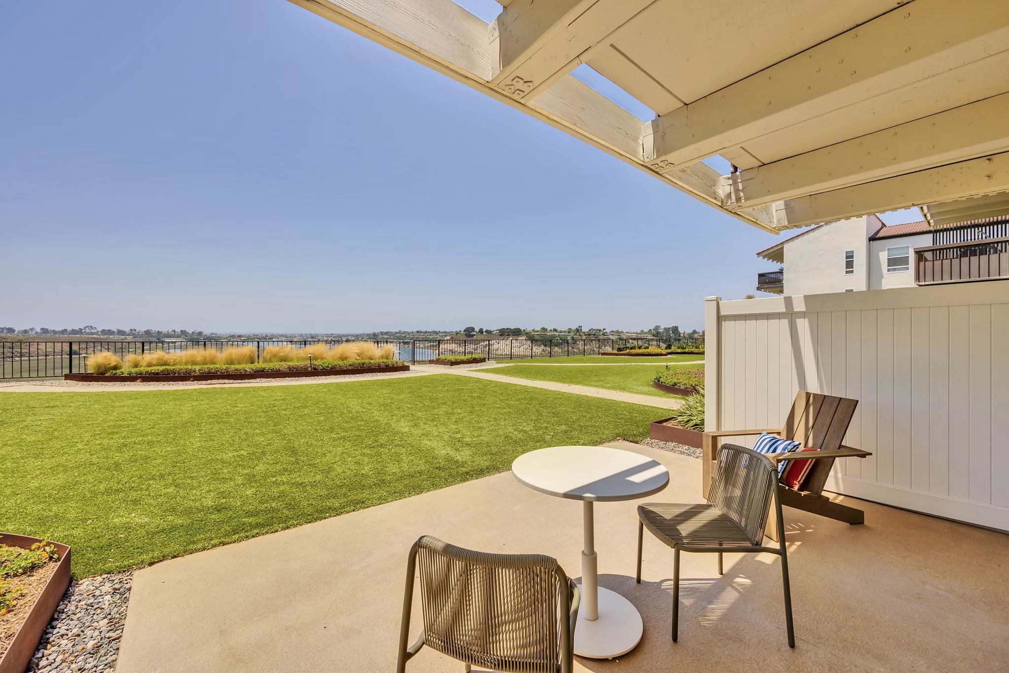 Patio at Park Newport Apartments