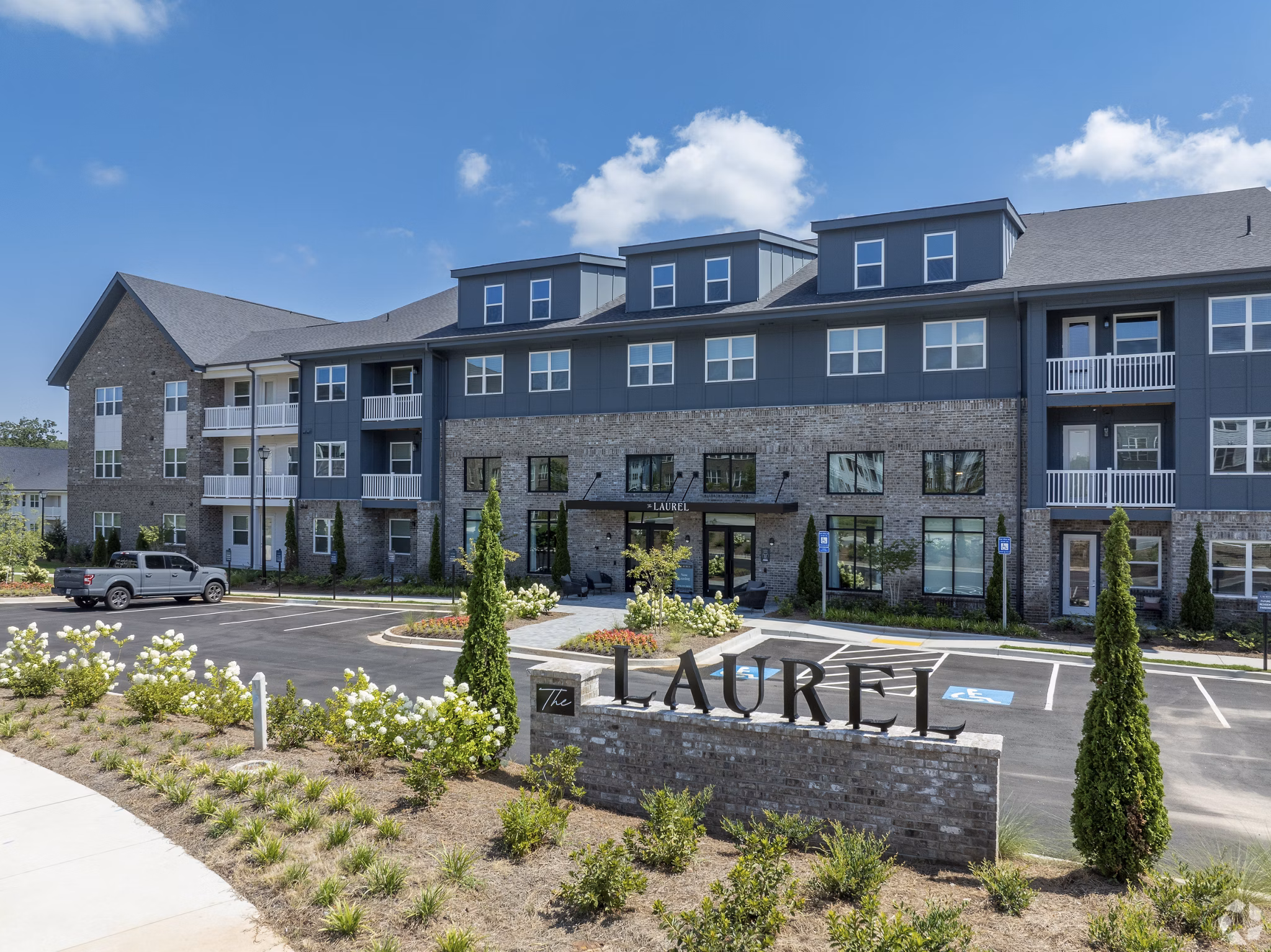signage at The Laurel Apartments