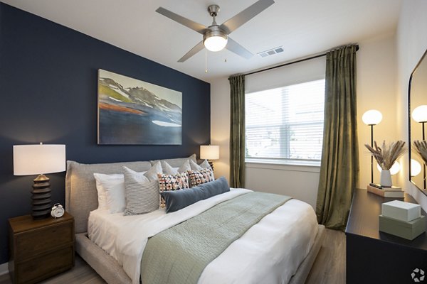 bedroom at The Laurel Apartments