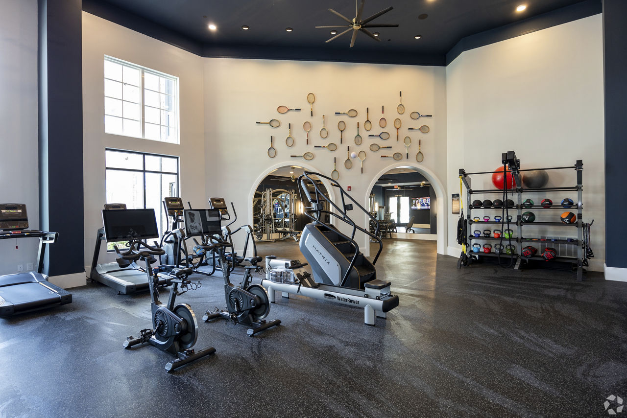 Gym at The Laurel Flowery Branch Apartments