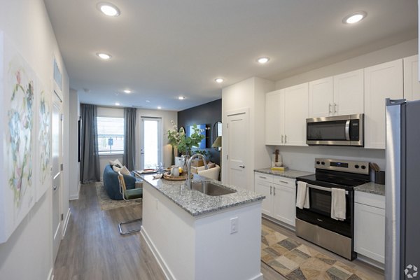kitchen at The Laurel Apartments