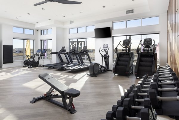 fitness center at Prose at Painted Prairie Apartments