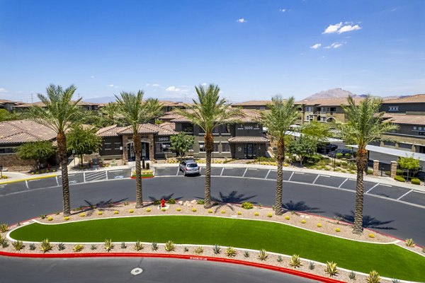 Clubhouse with modern furnishings at The Presley at Whitney Ranch Apartments offering community spaces and amenities