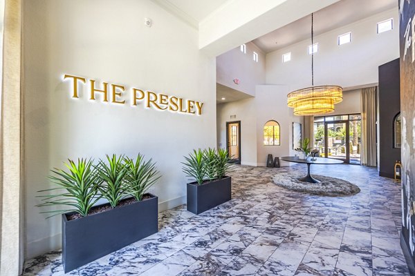Elegant clubhouse with stylish decor at The Presley at Whitney Ranch Apartments