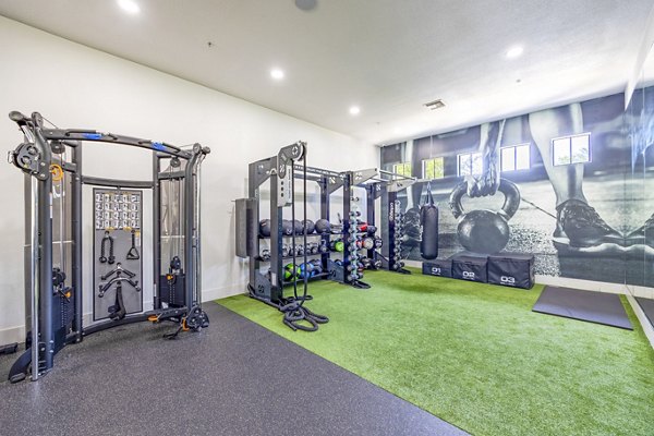 fitness center at The Presley at Whitney Ranch Apartments