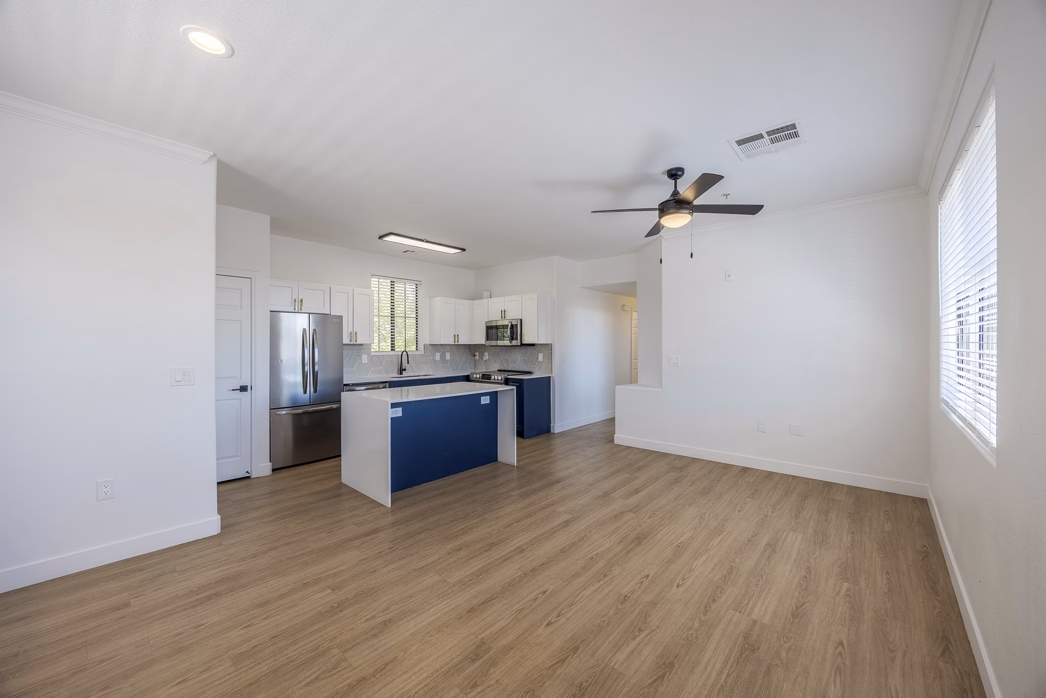 living room at The Presley at Whitney Ranch Apartments 