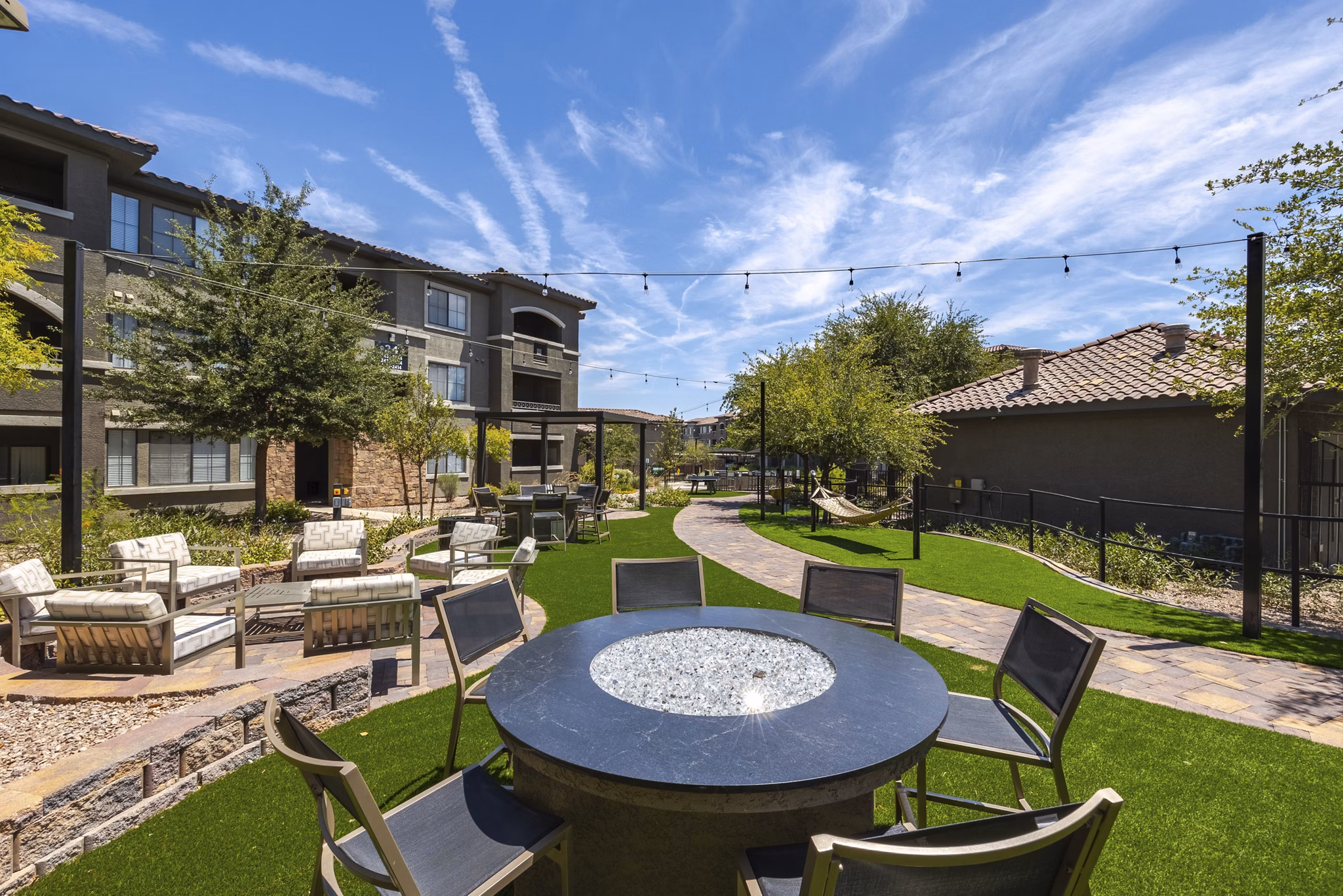 grill area at The Presley at Whitney Ranch Apartments 