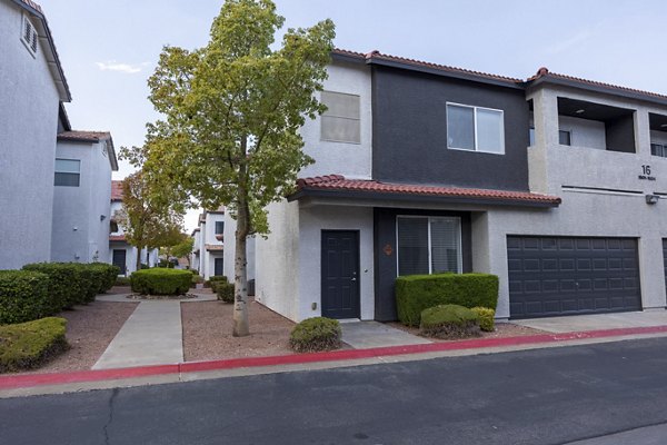 Townhomes at Horizon Ridge: Elegant townhouse exteriors in scenic neighborhood