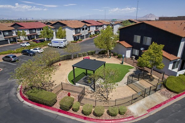 Townhomes at Horizon Ridge: Elegant view from luxury apartments in serene setting