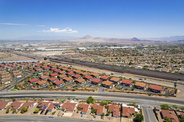 Scenic view from Townhomes at Horizon Ridge Apartments showcasing luxury living amidst natural landscapes