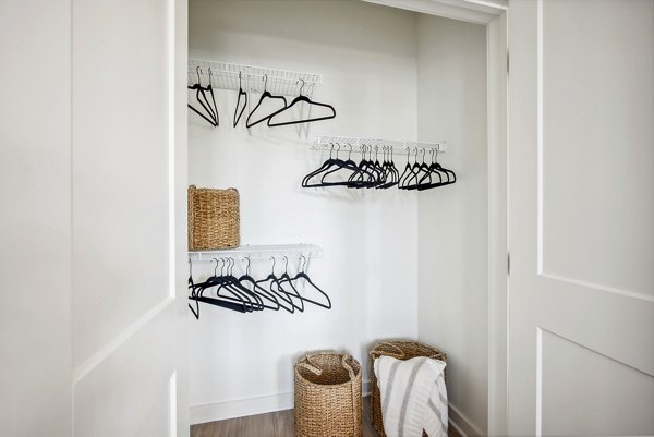 bedroom closet at The Navigator Apartments