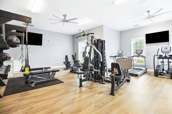 fitness center at River Rock at Blume Road Apartment Homes