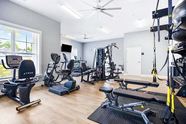 fitness center at River Rock at Blume Road Apartment Homes