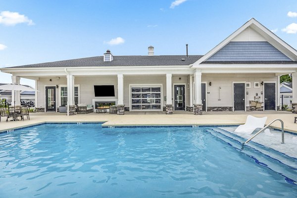 pool at kitchen at River Rock at Blume Road Apartment Homes